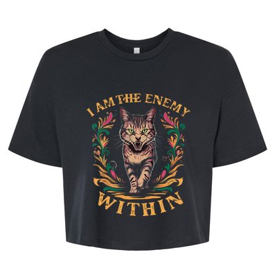 I Am The Enemy Within Bella+Canvas Jersey Crop Tee