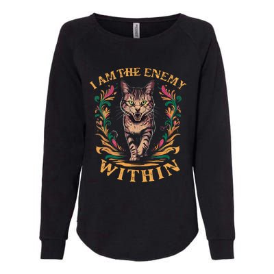 I Am The Enemy Within Womens California Wash Sweatshirt