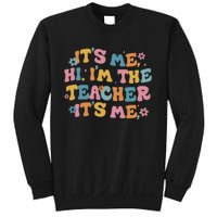 I Am Teacher It's Me Boho Groovy Sweatshirt