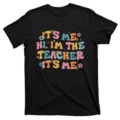 I Am Teacher It's Me Boho Groovy T-Shirt