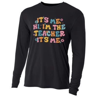 I Am Teacher It's Me Boho Groovy Cooling Performance Long Sleeve Crew