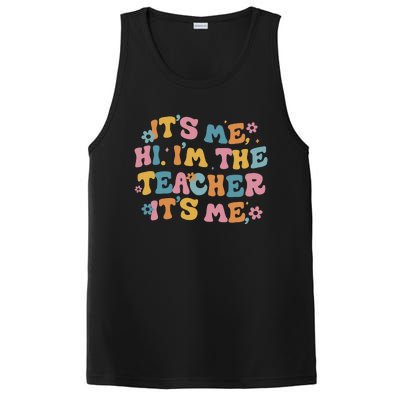 I Am Teacher It's Me Boho Groovy PosiCharge Competitor Tank