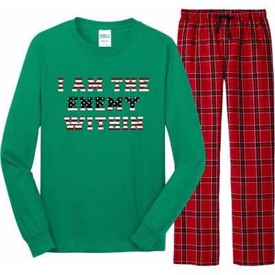 I Am The Enemy Within Harris 2024 Long Sleeve Pajama Set