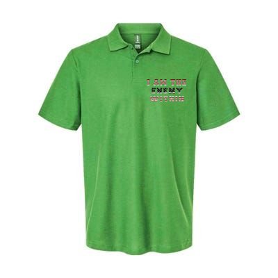 I Am The Enemy Within Harris 2024 Softstyle Adult Sport Polo