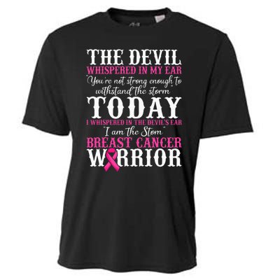 I Am The Storm Breast Cancer Warrior Pink Breast Cancer Cooling Performance Crew T-Shirt