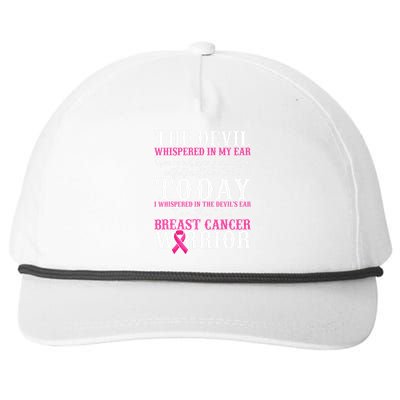 I Am The Storm Breast Cancer Warrior Pink Breast Cancer Snapback Five-Panel Rope Hat