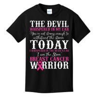 I Am The Storm Breast Cancer Warrior Pink Breast Cancer Kids T-Shirt