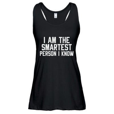 I Am The Smartest Person I Know Ladies Essential Flowy Tank