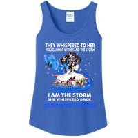 I Am The Storm Colon Cancer Awareness Gift Ladies Essential Tank