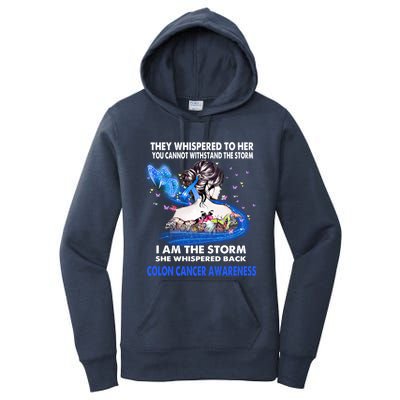 I Am The Storm Colon Cancer Awareness Gift Women's Pullover Hoodie