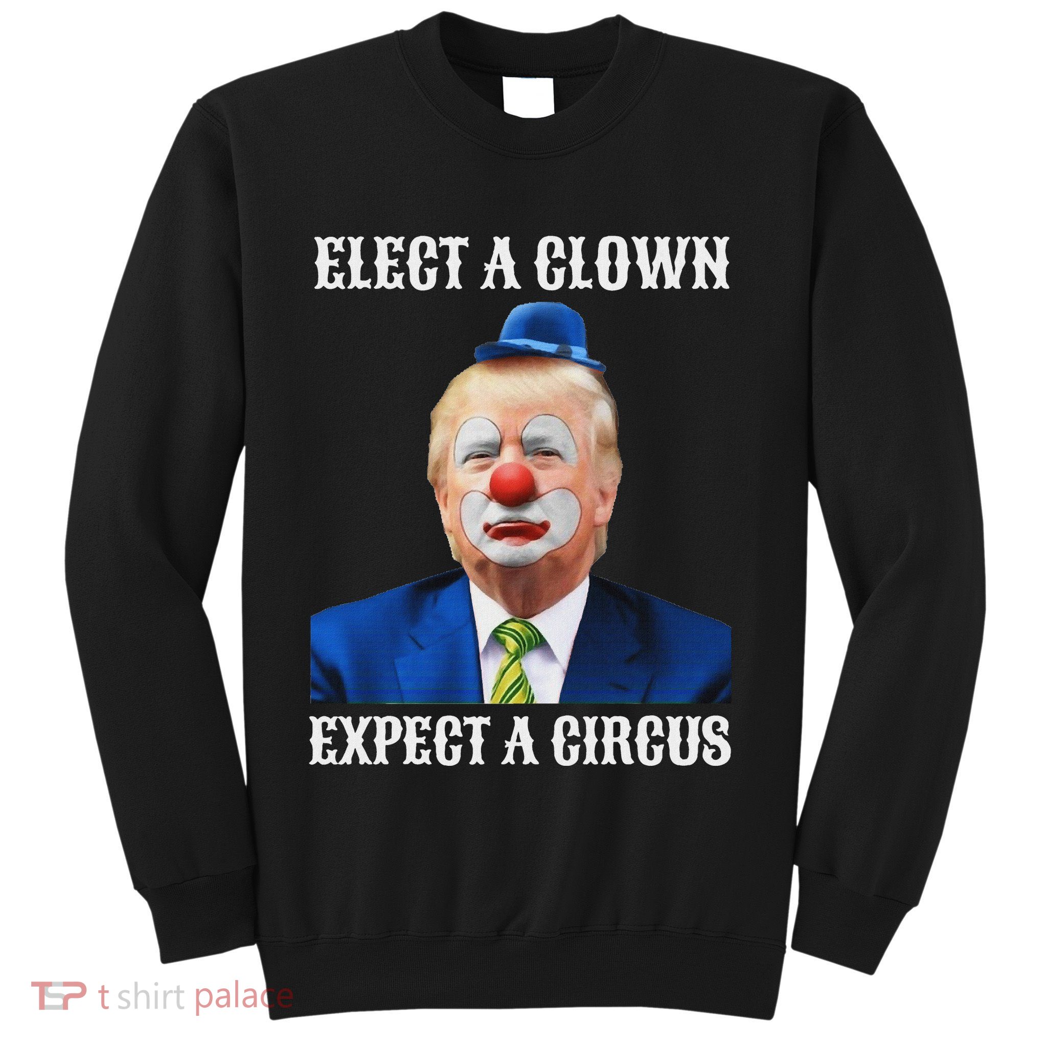Impeach Anti Trump Elect A Clown Expect A Circus Fun Gift Sweatshirt