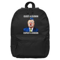 Impeach Anti Trump Elect A Clown Expect A Circus Fun Gift 16 in Basic Backpack