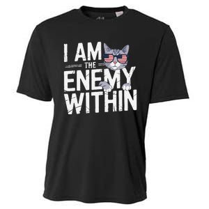 I Am The Enemy Within Kamala Harris 2024 Cat Lovers Funny Cooling Performance Crew T-Shirt