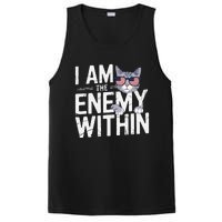 I Am The Enemy Within Kamala Harris 2024 Cat Lovers Funny PosiCharge Competitor Tank