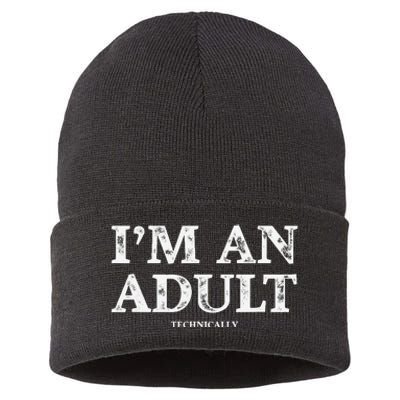 IM An Technically Funny 18th Birthday Gift Sustainable Knit Beanie