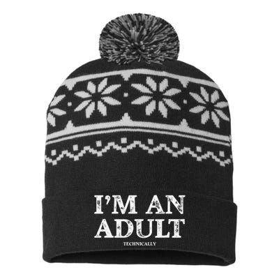 IM An Technically Funny 18th Birthday Gift USA-Made Snowflake Beanie