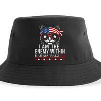 I Am The Enemy Within Kamala Harris 2024 Merch Sustainable Bucket Hat