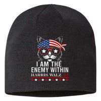 I Am The Enemy Within Kamala Harris 2024 Merch Sustainable Beanie