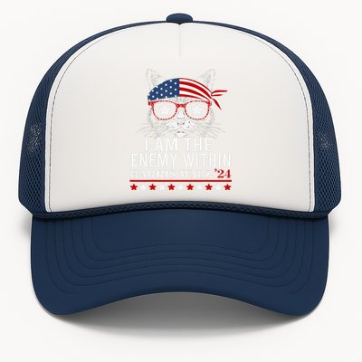 I Am The Enemy Within Kamala Harris 2024 Merch Trucker Hat