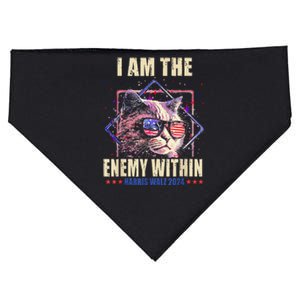 I Am The Enemy Within Funny Kamala Harris 2024 Merch USA-Made Doggie Bandana