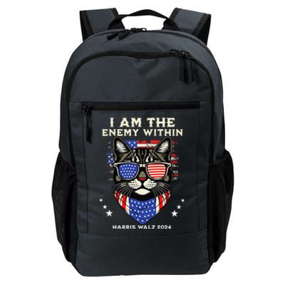 I Am The Enemy Within Harris Walz 2024 Daily Commute Backpack