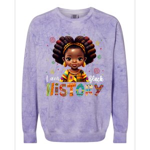 I Am The Strong African Queen Black History Month Colorblast Crewneck Sweatshirt