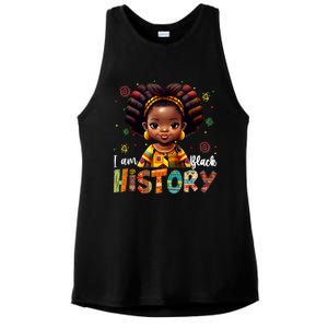 I Am The Strong African Queen Black History Month Ladies PosiCharge Tri-Blend Wicking Tank