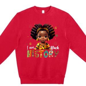 I Am The Strong African Queen Black History Month Premium Crewneck Sweatshirt