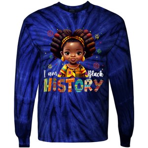 I Am The Strong African Queen Black History Month Tie-Dye Long Sleeve Shirt