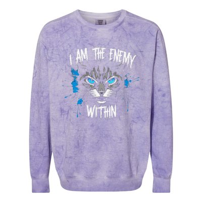 I Am The Enemy Within Kamala Harris 2024 Merch Colorblast Crewneck Sweatshirt