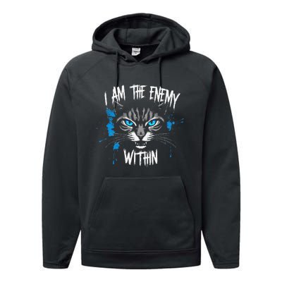 I Am The Enemy Within Kamala Harris 2024 Merch Performance Fleece Hoodie