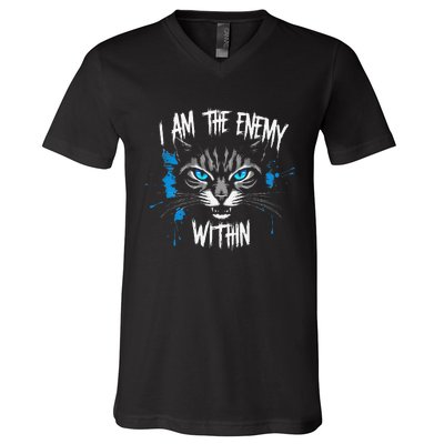 I Am The Enemy Within Kamala Harris 2024 Merch V-Neck T-Shirt