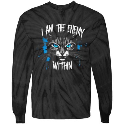 I Am The Enemy Within Kamala Harris 2024 Merch Tie-Dye Long Sleeve Shirt