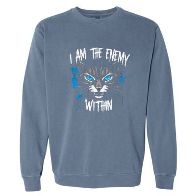 I Am The Enemy Within Kamala Harris 2024 Merch Garment-Dyed Sweatshirt