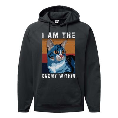 I Am The Enemy Within Kamala Harris 2024 Merch Performance Fleece Hoodie