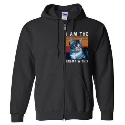 I Am The Enemy Within Kamala Harris 2024 Merch Full Zip Hoodie