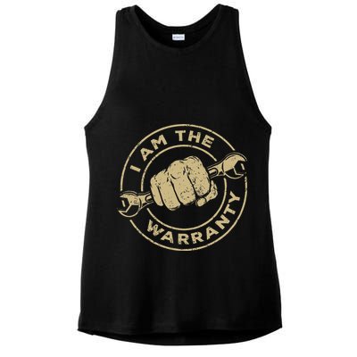 I Am The Warranty Car Lover Ladies PosiCharge Tri-Blend Wicking Tank