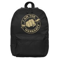 I Am The Warranty Car Lover 16 in Basic Backpack