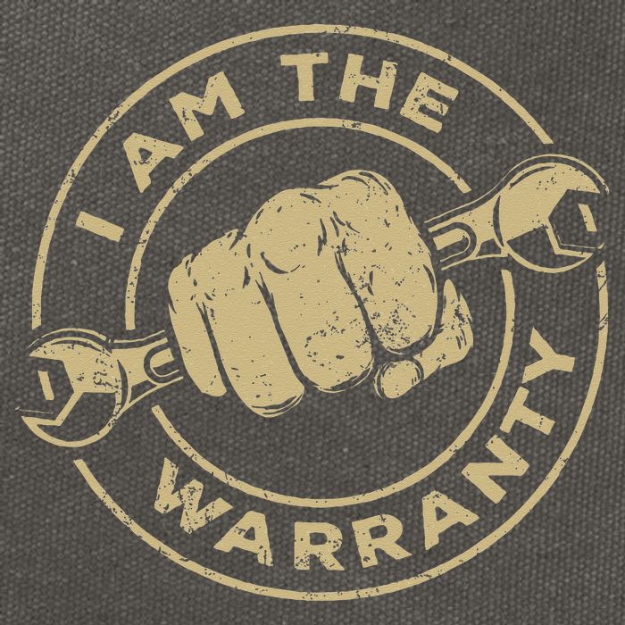 I Am The Warranty Car Lover Cotton Canvas Backpack