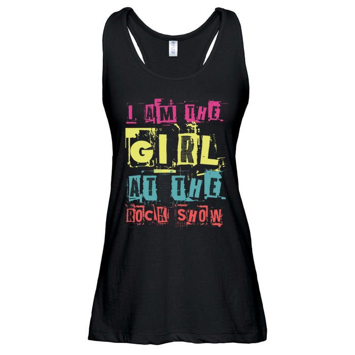 I Am The Girl At The R.O.C.K Show Funny Punk Rock Music Lover Ladies Essential Flowy Tank