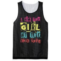 I Am The Girl At The R.O.C.K Show Funny Punk Rock Music Lover Mesh Reversible Basketball Jersey Tank