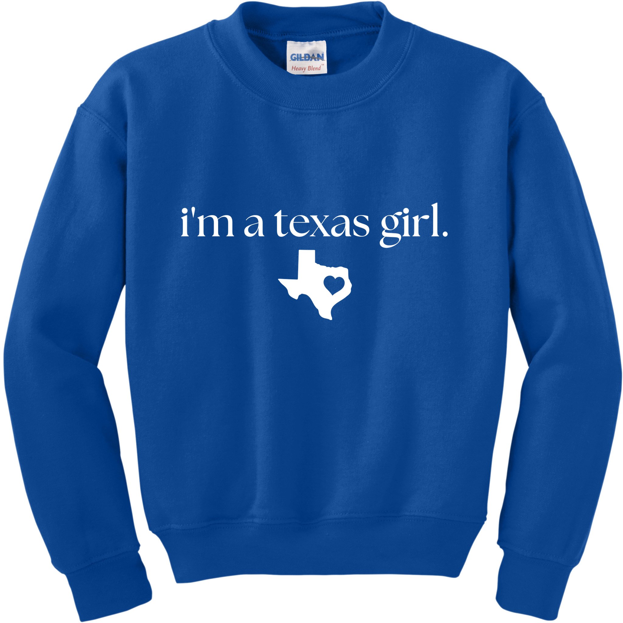 IM A Texas Girl. Texas State Home Kids Sweatshirt