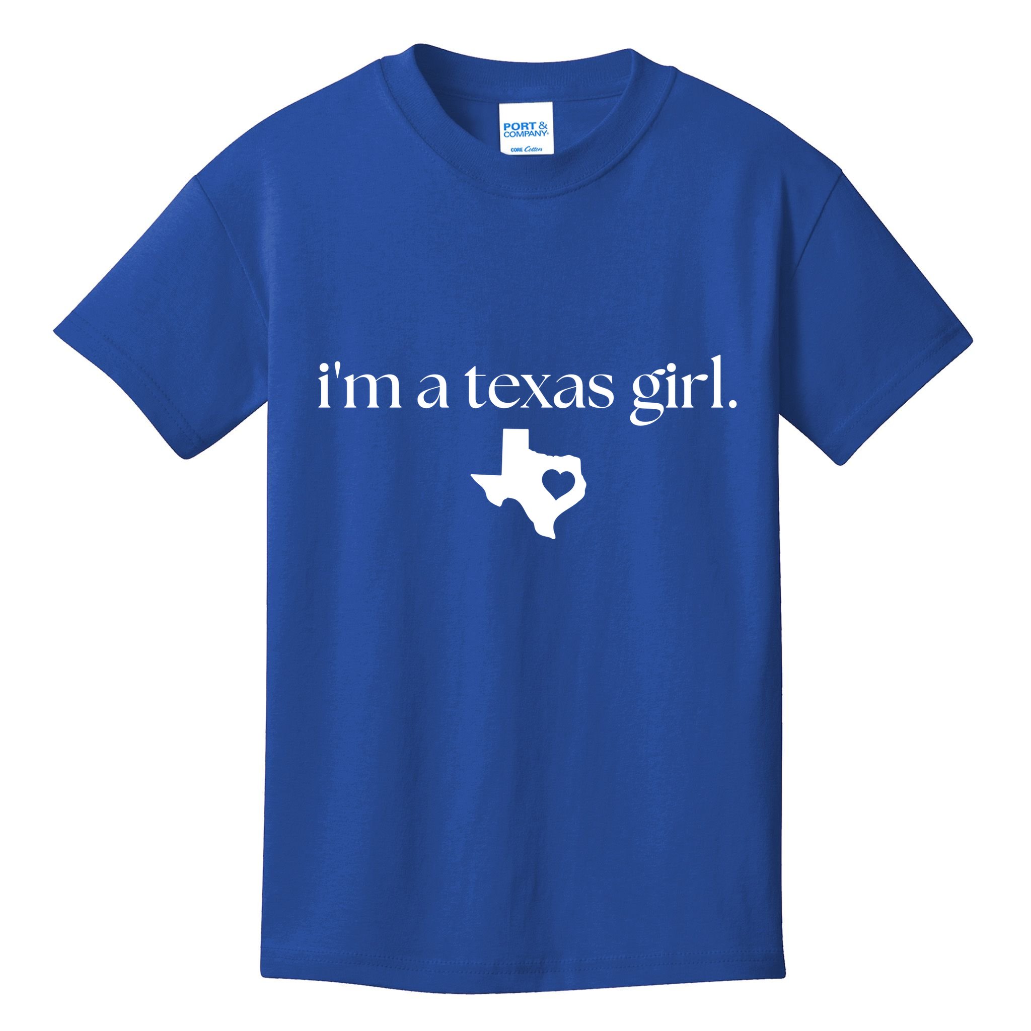 IM A Texas Girl. Texas State Home Kids T-Shirt