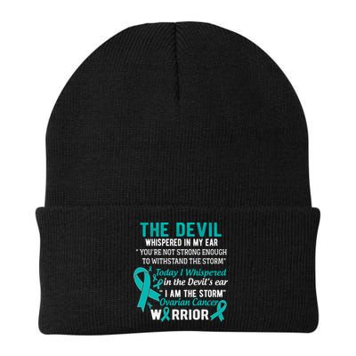 I Am The Storm Ovarian Cancer Warrior Funny Gift Beanie