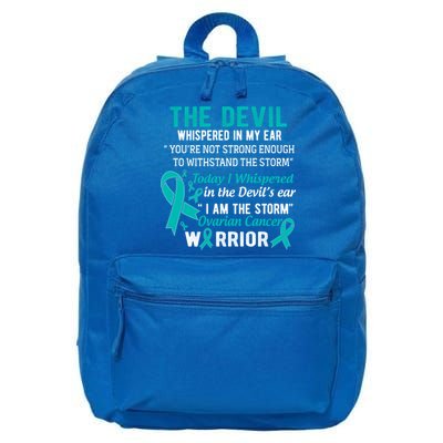 I Am The Storm Ovarian Cancer Warrior Funny Gift 16 in Basic Backpack