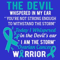 I Am The Storm Ovarian Cancer Warrior Funny Gift Womens T-Shirt