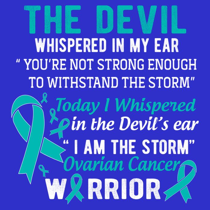 I Am The Storm Ovarian Cancer Warrior Funny Gift Womens T-Shirt