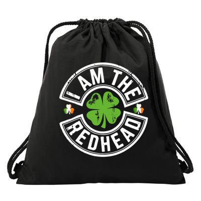 I Am The Redhead dibs on the redhead funny st patricks day Drawstring Bag