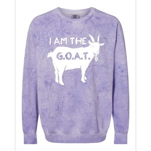 I Am The GOAT Greatest Of All Time Athletics Champion Colorblast Crewneck Sweatshirt