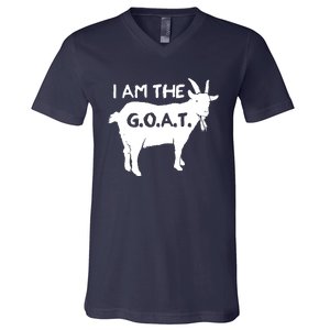 I Am The GOAT Greatest Of All Time Athletics Champion V-Neck T-Shirt